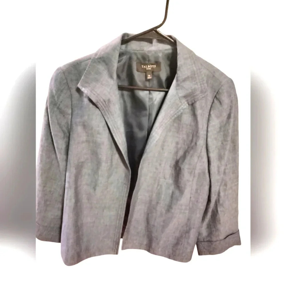 talbots Petite Gray blazer